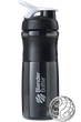 Спортивная бутылка-шейкер Blender Bottle SportMixer 820 ml Black/White - изображение 1