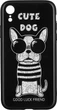 Панель WK WPC-087 для Apple iPhone Xr Cute Dog Black (681920360759) - зображення 1