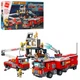 Конструктор Qman 2810Q пожежники, будинок, машини, 996 дет. - зображення 1