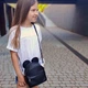 Міні рюкзак-сумка з вушками миши, чорний 17×20 см - зображення 2