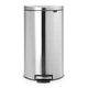 Ведро для мусора с педалью Brabantia Pedal Bin FlatBack 30 л Matt Steel Fingerprint Proof 482007 - изображение 1