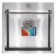Мойка для кухни MIXXUS из нержавеющей стали MX5050-200x1.0-SATIN 500x500мм квадратная врезная матовая 1мм с сифоном MX0580 - изображение 1