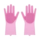Перчатки силиконовые многофункциональные Magic Silicone Dish Washing Gloves Розовые - изображение 2