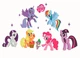 Інтер'єрна вінілова 3D наклейка на стіну My little pony в дитячу 70-50 см ( Декор Кімнати Шпалери Травень Літл Поні ) - зображення 1