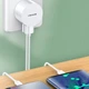 СЗУ USAMS T20 Dual USB Round Travel Charger (EU)+U35 Micro USB cable Белый - изображение 4
