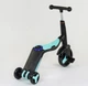 Детский Самокат Беговел Велосипед трансформер 3 в 1 Best Scooter JT 20255 Свет, 8 мелодий, колёса PU Чёрно-Голубой (20255) - изображение 2