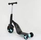 Детский Самокат Беговел Велосипед трансформер 3 в 1 Best Scooter JT 20255 Свет, 8 мелодий, колёса PU Чёрно-Голубой (20255) - изображение 3