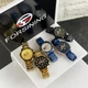 Наручний годинник Forsining 6909 Blue-Cuprum-White - изображение 9