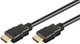 Кабель монітора-сигнальний Goobay HDMI M/M 3.0m HS+HEC+ARC 4K@30Hz D=6.0mm Gold чорний(75.05.1821) - изображение 1