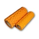 Массажный ролик EasyFit Grid Roller Double 33 см (цилиндр, роллер МФР) двойной оранжевый массажер для спины, ног, рук, шеи - изображение 2