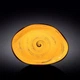 Wilmax.Spiral.Yellow. блюдо камінь 33*24.5см - зображення 1