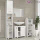 Шкаф для ванной Vicco Kiko, пенал 30x95, белый глянец - изображение 5