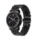 Браслет для Samsung Gear S3 Ремінець 22мм сталевий Link Чорний BeWatch (1021401) - зображення 1