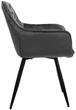 Стул для кухни и гостиной Vetro Mebel M-65 Серый (M-65-grey-velvet/ black) - изображение 2