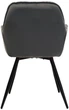 Стул для кухни и гостиной Vetro Mebel M-65 Серый (M-65-grey-velvet/ black) - изображение 4