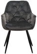 Стул для кухни и гостиной Vetro Mebel M-65 Серый (M-65-grey-velvet/ black) - изображение 5