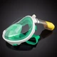 Полнолицевая панорамная маска для плавания FREE BREATH (L/XL) M2068G Green с креплением для камеры - изображение 4