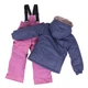Зимний термокомплект Peluche&Tartine F18M62EF-Dkheaven_Dustlilac синий с лиловым 96 - 104 см (F18M62EF-Dkheaven_Dustlilac-3) - изображение 2
