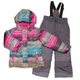 Зимний термокомплект Peluche&Tartine F17M72EF-Amethyste_Smokeygrey бирюзово-малиновый 130 - 138 см (F17M72EF-Amethyste_Smokeygrey-8) - изображение 1