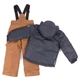 Зимовий термокомплект Peluche&Tartine F18M59EG-Black_Goldenbrown сірий з чорним 130 - 138 см (F18M59EG-Black_Goldenbrown-8) - зображення 2