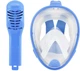 Детская полнолицевая панорамная маска для плавания FREE BREATH (XS) M2068G (Melad) Blue - изображение 3