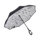 Зонт Up-Brella женский наоборот обратного сложения умный зонт (смарт зонт) Journal white - изображение 1