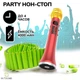 Микрофон Караоке 20 Вт Magic Karaoke L-699 RED Вокальный Беспроводной с двойной Мембраной низких частот Bluetooth 4.0 Колонка 2в1 Модулятор голоса Эхо с голограммой - изображение 7