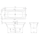 Ванна акриловая 170х75 VILLEROY & BOCH TARGA STYLE UBA170FRA2V-01 - изображение 2