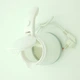 Дорожный чайник силиконовый складной дисковый 600мл 600вт 220в Foldable Travel Kettle Белый - изображение 4