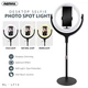 Кольцевая лампа селфи кольцо REMAX LIFE Desktop Selfie Spot Light RL-LT13 |360°, 50-80cm|. Black - изображение 3