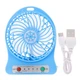 Мини-вентилятор Portable Fan Mini Голубой - изображение 2