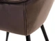 Стул для кухни и гостиной Vetro Mebel M-65 Коричневый (M-65-brown-velvet/ black) - изображение 11