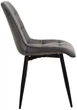 Стул для кухни и гостиной Vetro Mebel N-46 Серый (N-46-grey-velvet/ black) - изображение 2