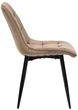 Стул для кухни и гостиной Vetro Mebel N-46 Капучино (N-46-cappuccino-velvet/ black) - изображение 2