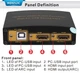 Преобразователь 4K ARC HDMI в SPDIF / PC USB конвертер цифрового аудио звука в оптический и цифро-аналоговый декодер и звуковая карта digitl audio ( HD652C ) - изображение 4