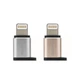 Перехідник Visual RA-USB2 microUSB(F) to Lightning(M) Silver Remax 340905 - зображення 2