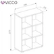 Разделитель комнаты, стеллаж Vicco, 6 ячеек, сонома - изображение 4