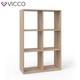 Разделитель комнаты, стеллаж Vicco, 6 ячеек, сонома - изображение 5