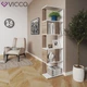 Шафа стелаж книжковий, 5 комірок Vicco, білий, сонома - зображення 1
