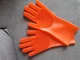 Силиконовые многофункциональные перчатки для мытья и чистки Magic Silicone Gloves Оранжевые - изображение 2