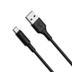 Кабель HOCO X25 USB to Micro 2A, 1m, PVC, PVC connectors, Black (6957531080121) - изображение 1