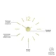 Часы настенные латунь Umbra Blink Clock Brass (1013169-104) - изображение 5