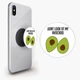 Попсокет держатель для смартфона Акварель Авокадо (Avocado) (8754-1795) Черный - изображение 1