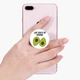 Попсокет держатель для смартфона Акварель Авокадо (Avocado) (8754-1795) Черный - изображение 6
