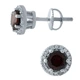 Серебряные серьги с натуральным гранатом 1.767ct (1966679) - изображение 1