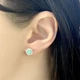 Серебряные серьги с натуральным изумрудом 1.442ct (1966686) - изображение 3