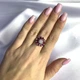 Срібна каблучка з натуральним рубіном 3.93ct, вага виробу 4,63 гр (2058236) - зображення 3