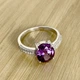 Срібна каблучка з олександритом 3.961ct, вага виробу 3,22 гр (1912126) - зображення 2