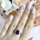 Срібна каблучка з олександритом 3.961ct, вага виробу 3,22 гр (1912126) - зображення 3
