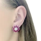 Серебряные серьги с натуральным рубином 8.01ct (2058243) - изображение 3